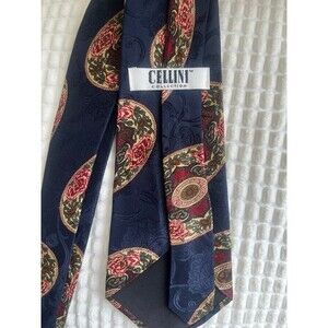 Cellini Collection Navy Silk Tie
